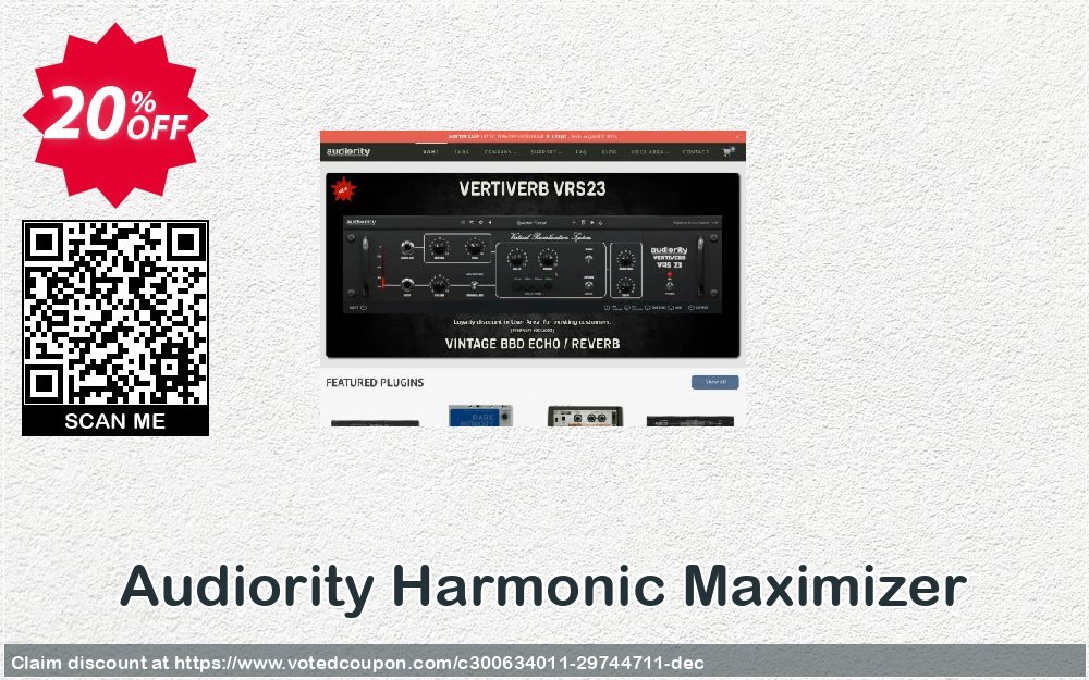 Audiority Harmonic Maximizer Coupon Code May 2024, 20% OFF - VotedCoupon