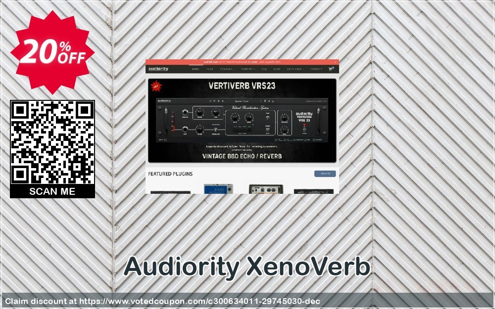 Audiority XenoVerb Coupon, discount Audiority XenoVerb Amazing discount code 2024. Promotion: Amazing discount code of Audiority XenoVerb 2024