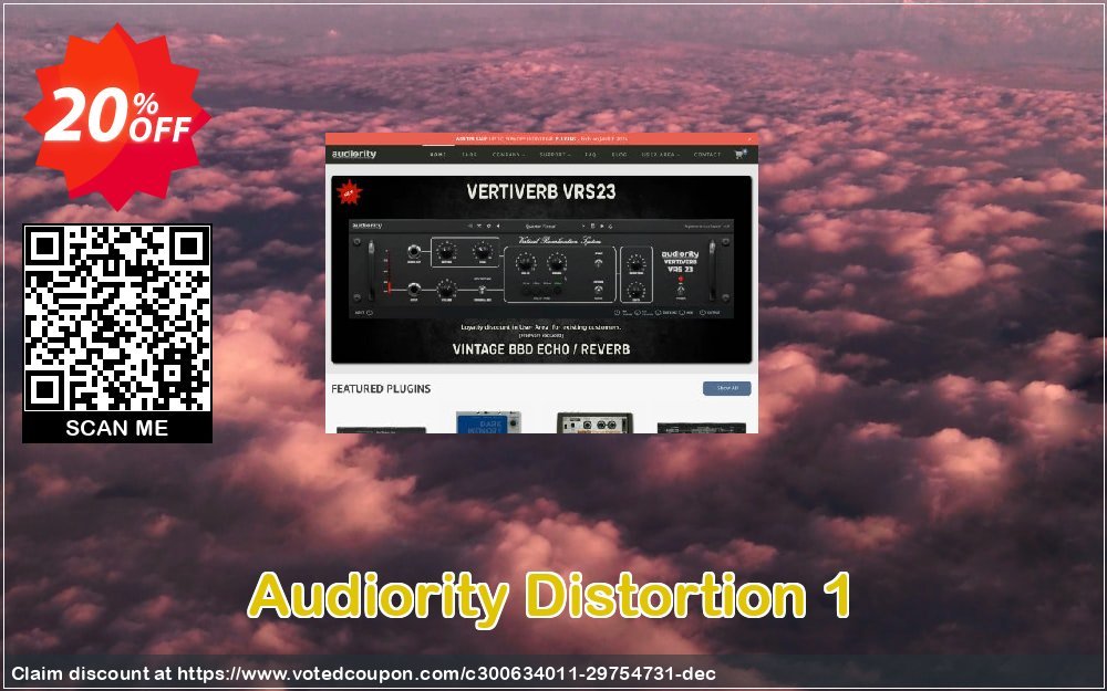 Audiority Distortion 1 Coupon Code May 2024, 20% OFF - VotedCoupon