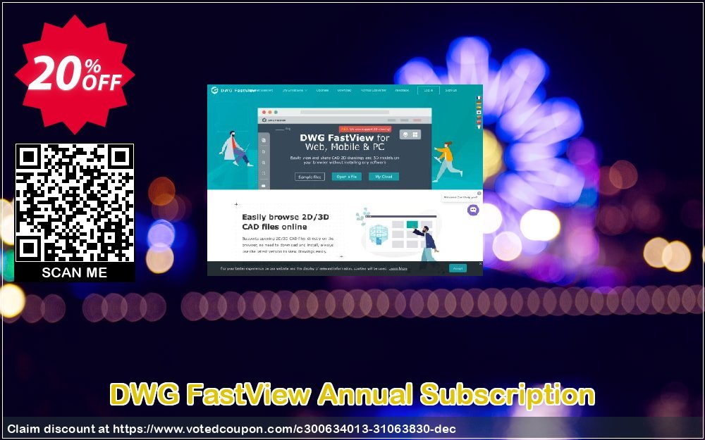 DWG FastView Annual Subscription Coupon, discount 20%OFF. Promotion: Big discount code of DWG FastView Annual Subscription 2023