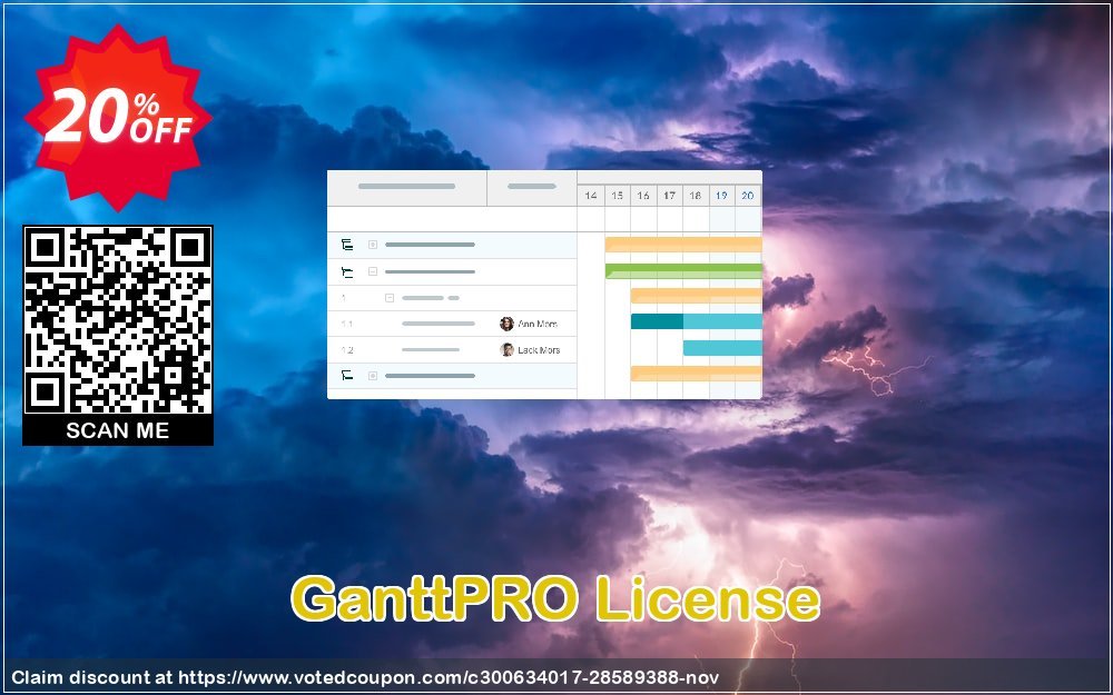 GanttPRO Plan Coupon, discount GanttPRO License (subscription) Fearsome discounts code 2023. Promotion: Fearsome discounts code of GanttPRO License (subscription) 2023