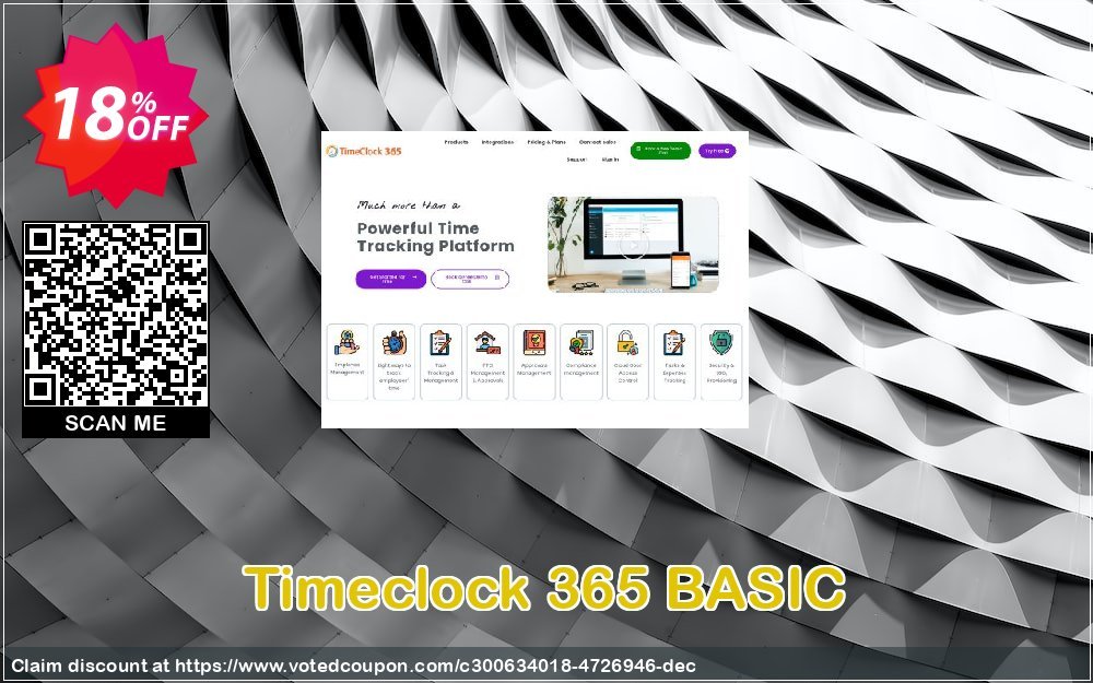 Timeclock 365 BASIC Coupon, discount Timeclock 365 BASIC - time and attendance online - Monthly Membership Special discount code 2024. Promotion: Special discount code of Timeclock 365 BASIC - time and attendance online - Monthly Membership 2024