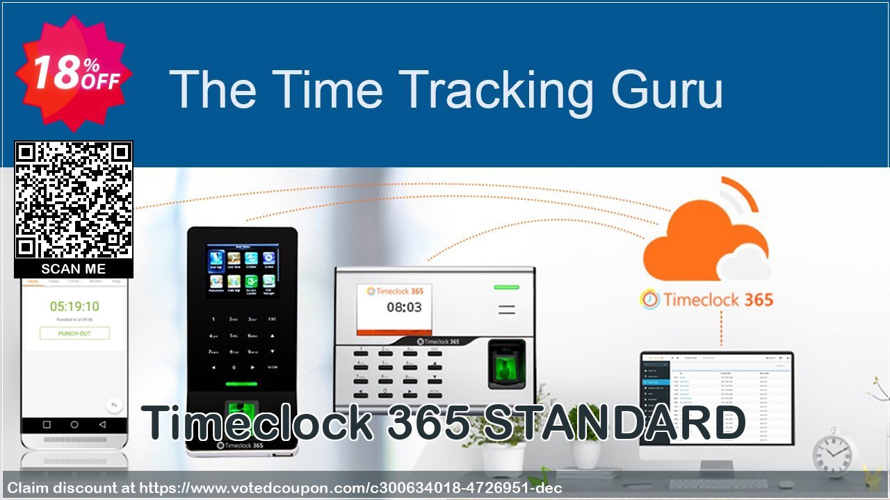 Timeclock 365 STANDARD Coupon Code May 2024, 18% OFF - VotedCoupon