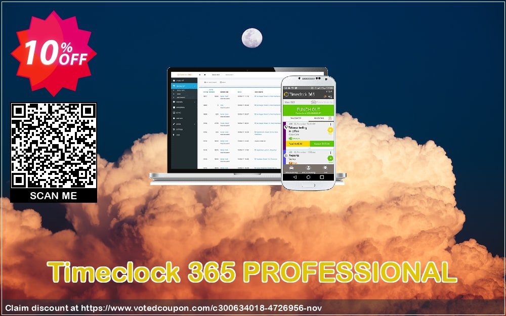 Timeclock 365 PROFESSIONAL Coupon, discount Timeclock 365 PROFESSIONAL time and attendance online - Monthly Membership Formidable promotions code 2024. Promotion: Formidable promotions code of Timeclock 365 PROFESSIONAL time and attendance online - Monthly Membership 2024