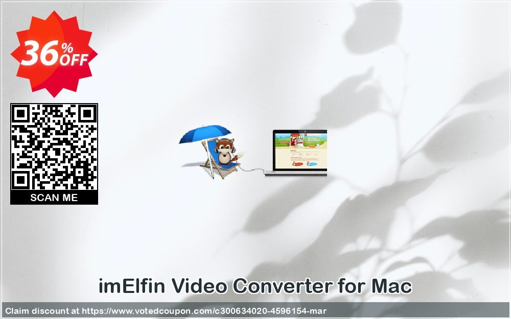 imElfin Video Converter for MAC Coupon, discount Video Converter for Mac Big offer code 2024. Promotion: Big offer code of Video Converter for Mac 2024