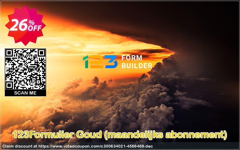 123Formulier Goud, maandelijks abonnement  Coupon, discount 123Formulier Goud - maandelijks abonnement Staggering promo code 2024. Promotion: Staggering promo code of 123Formulier Goud - maandelijks abonnement 2024