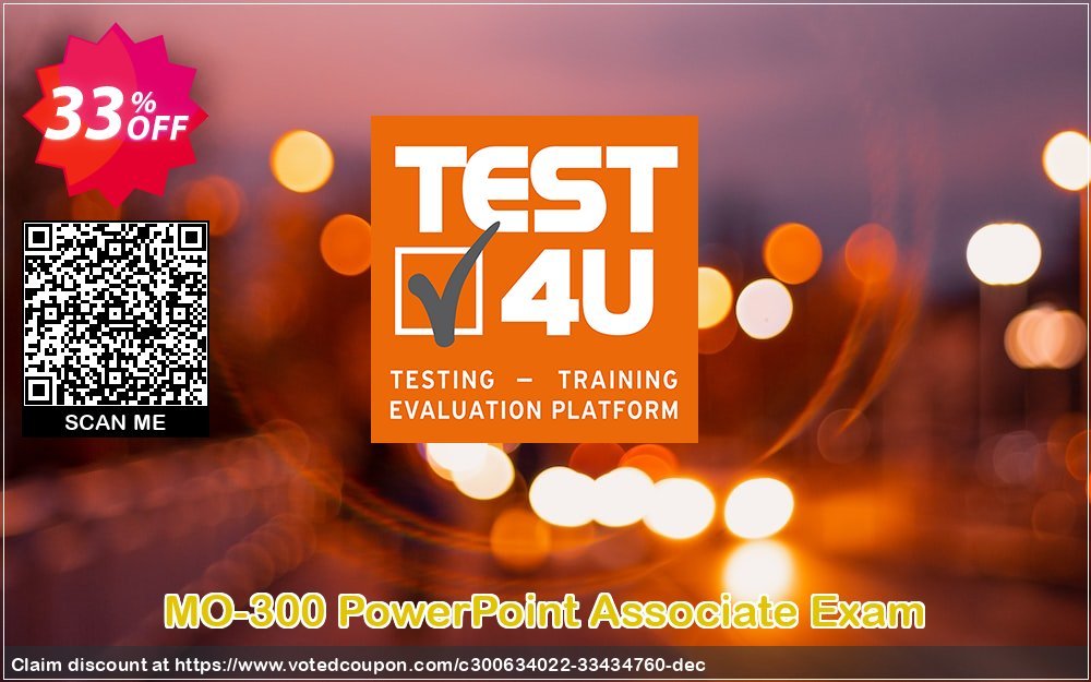 MO-300 PowerPoint Associate Exam Coupon, discount MO-300 PowerPoint Associate Exam -  Office 365 & Office 2019 - English version - 25 hours of access Fearsome promo code 2023. Promotion: Stirring deals code of MO-300 PowerPoint Associate Exam -  Office 365 & Office 2023 - English version - 25 hours of access 2023