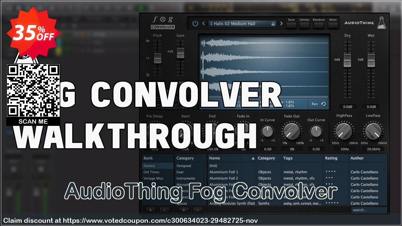 AudioThing Fog Convolver Coupon, discount Summer Sale 2023. Promotion: Awful discounts code of Fog Convolver 2023