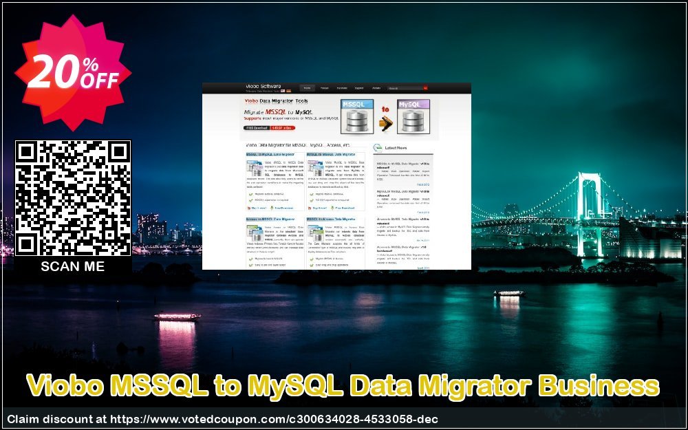 Viobo MSSQL to MySQL Data Migrator Business Coupon Code Apr 2024, 20% OFF - VotedCoupon