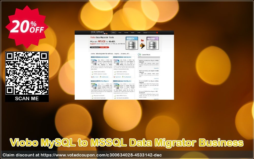 Viobo MySQL to MSSQL Data Migrator Business Coupon Code Apr 2024, 20% OFF - VotedCoupon