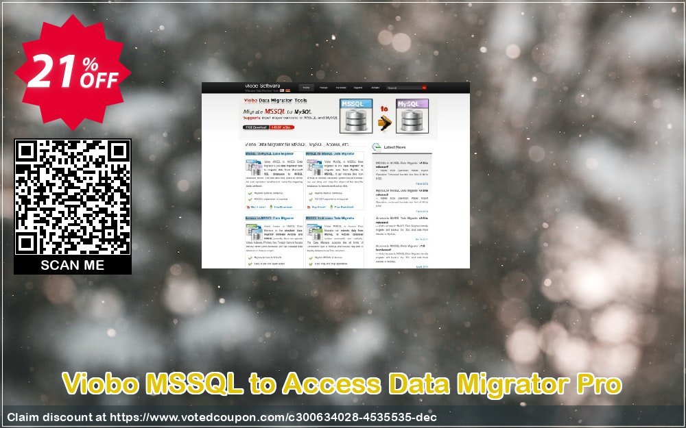 Viobo MSSQL to Access Data Migrator Pro Coupon, discount Viobo MSSQL to Access Data Migrator Pro. Fearsome sales code 2024. Promotion: Fearsome sales code of Viobo MSSQL to Access Data Migrator Pro. 2024