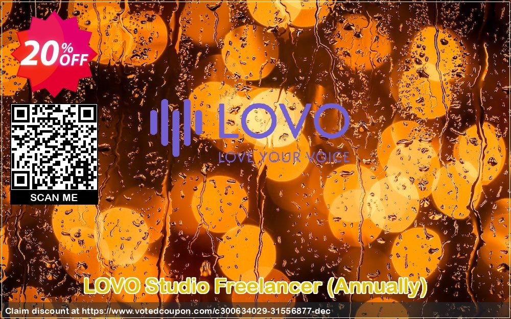 LOVO Studio Freelancer, Annually  Coupon Code May 2024, 20% OFF - VotedCoupon