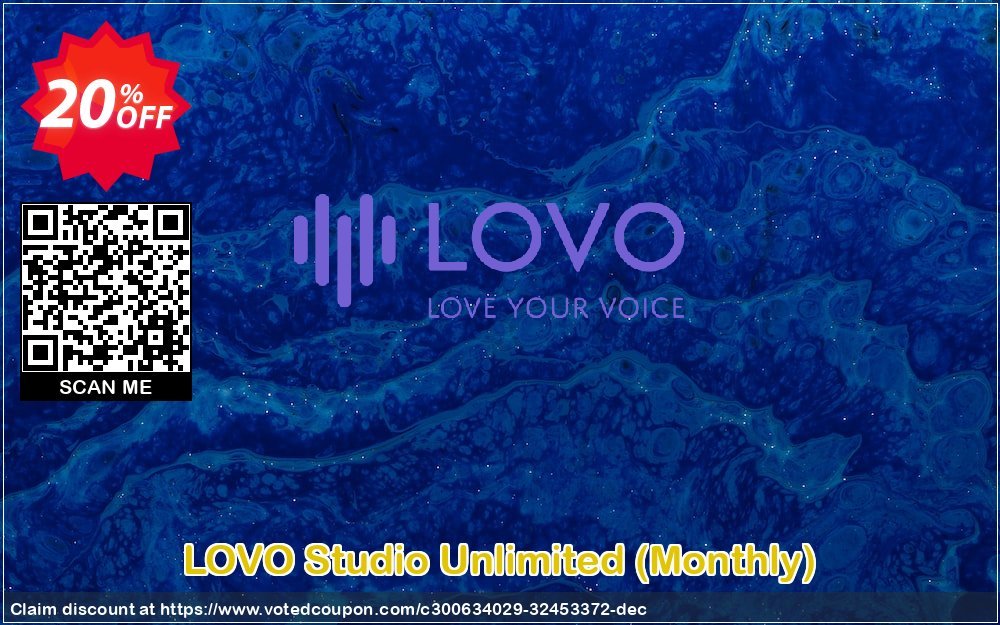 LOVO Studio Unlimited, Monthly  Coupon Code May 2024, 20% OFF - VotedCoupon