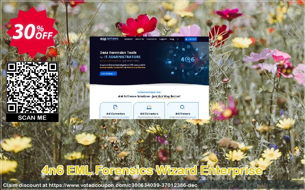 4n6 EML Forensics Wizard Enterprise Coupon, discount Halloween Offer. Promotion: Amazing deals code of 4n6 EML Forensics Wizard - Enterprise License 2024