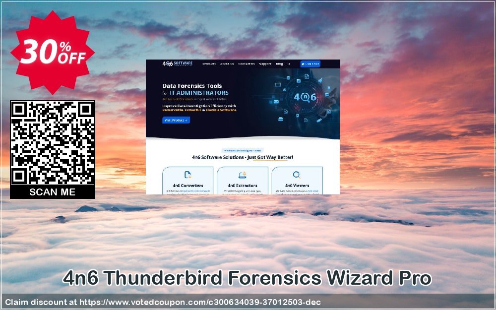 4n6 Thunderbird Forensics Wizard Pro Coupon, discount Halloween Offer. Promotion: Best promotions code of 4n6 Thunderbird Forensics Wizard - Pro License 2024