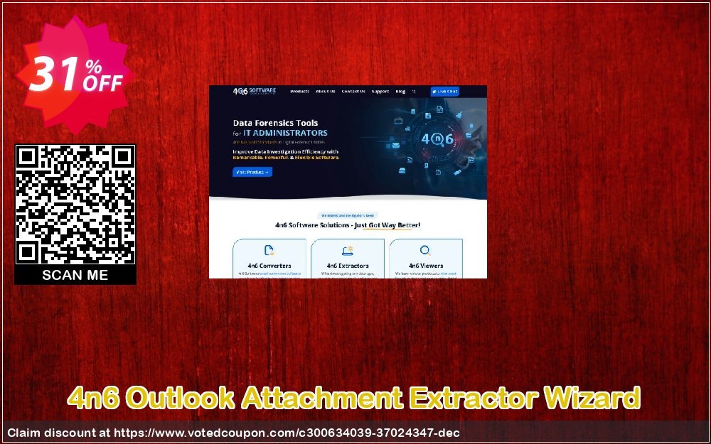 4n6 Outlook Attachment Extractor Wizard Coupon, discount Halloween Offer. Promotion: Super promotions code of 4n6 Outlook Attachment Extractor Wizard - Personal License 2024