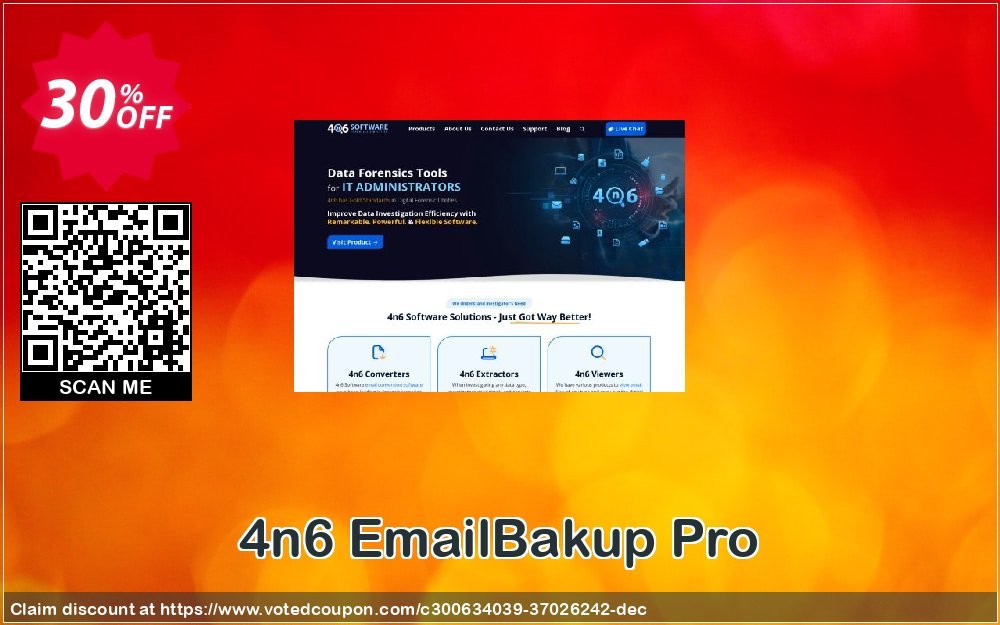4n6 EmailBakup Pro Coupon, discount Halloween Offer. Promotion: Stunning promo code of 4n6 EmailBakup - Pro License 2024