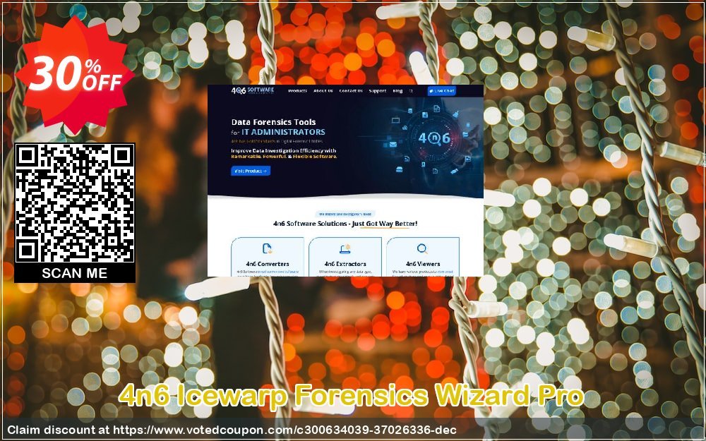 4n6 Icewarp Forensics Wizard Pro Coupon, discount Halloween Offer. Promotion: Imposing sales code of 4n6 Icewarp Forensics Wizard - Pro License 2021