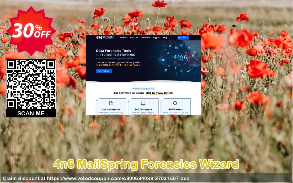 4n6 MailSpring Forensics Wizard Coupon, discount Halloween Offer. Promotion: Marvelous deals code of 4n6 MailSpring Forensics Wizard - Personal License 2024