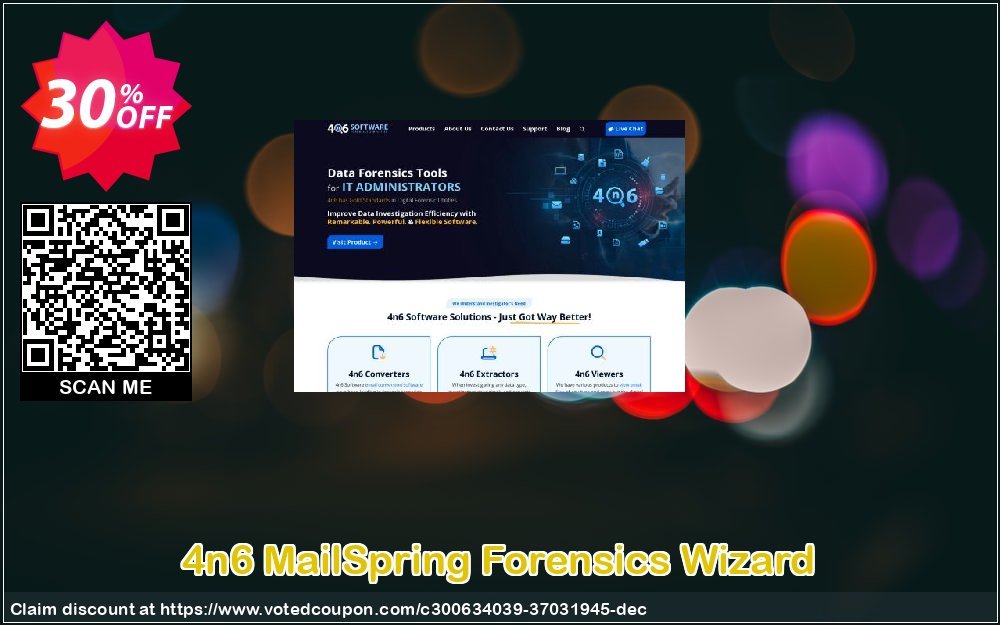 4n6 MailSpring Forensics Wizard Coupon, discount Halloween Offer. Promotion: Amazing offer code of 4n6 MailSpring Forensics Wizard - Standard License 2024