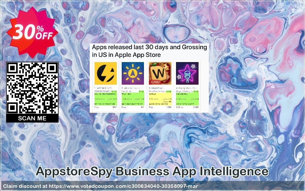 AppstoreSpy Business App Intelligence Coupon, discount BLACKFRIDAY. Promotion: Best discount code of Business App Intelligence 2024