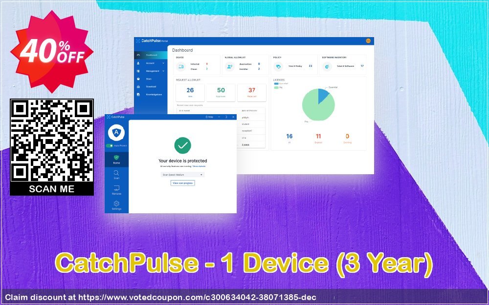 CatchPulse - 1 Device, 3 Year  Coupon Code May 2024, 40% OFF - VotedCoupon