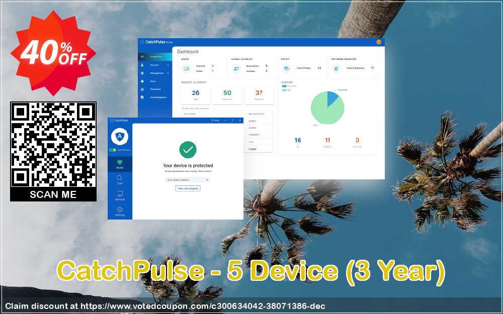 CatchPulse - 5 Device, 3 Year  Coupon Code May 2024, 40% OFF - VotedCoupon