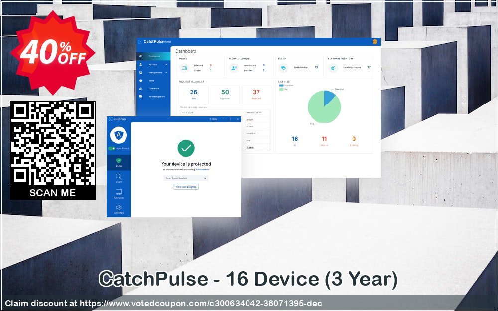 CatchPulse - 16 Device, 3 Year  Coupon, discount CatchPulse - 16 Device (3 Year) Formidable discount code 2024. Promotion: Formidable discount code of CatchPulse - 16 Device (3 Year) 2024