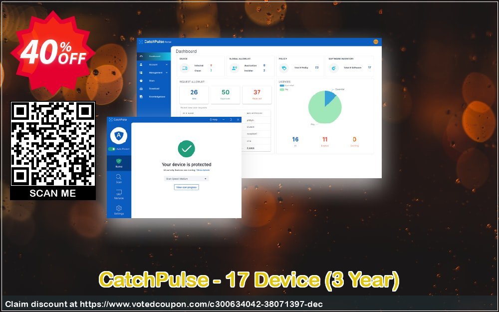 CatchPulse - 17 Device, 3 Year  Coupon, discount CatchPulse - 17 Device (3 Year) Dreaded discounts code 2023. Promotion: Dreaded discounts code of CatchPulse - 17 Device (3 Year) 2023