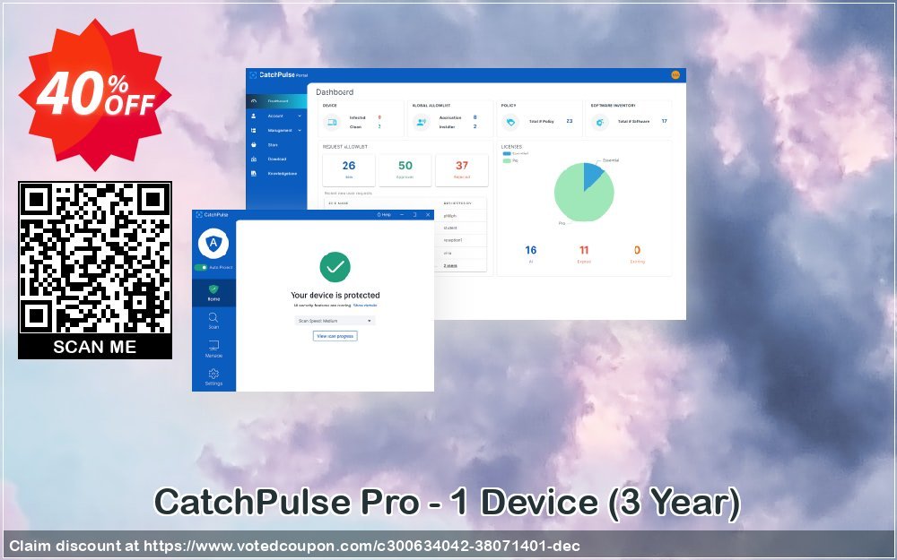 CatchPulse Pro - 1 Device, 3 Year  Coupon, discount CatchPulse Pro - 1 Device (3 Year) Awful offer code 2024. Promotion: Awful offer code of CatchPulse Pro - 1 Device (3 Year) 2024