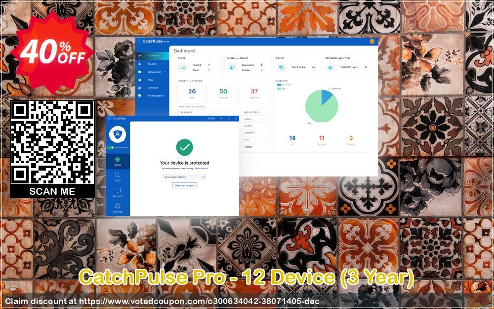CatchPulse Pro - 12 Device, 3 Year  Coupon Code May 2024, 40% OFF - VotedCoupon