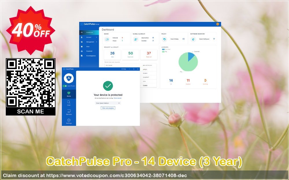 CatchPulse Pro - 14 Device, 3 Year  Coupon, discount CatchPulse Pro - 14 Device (3 Year) Special offer code 2023. Promotion: Special offer code of CatchPulse Pro - 14 Device (3 Year) 2023
