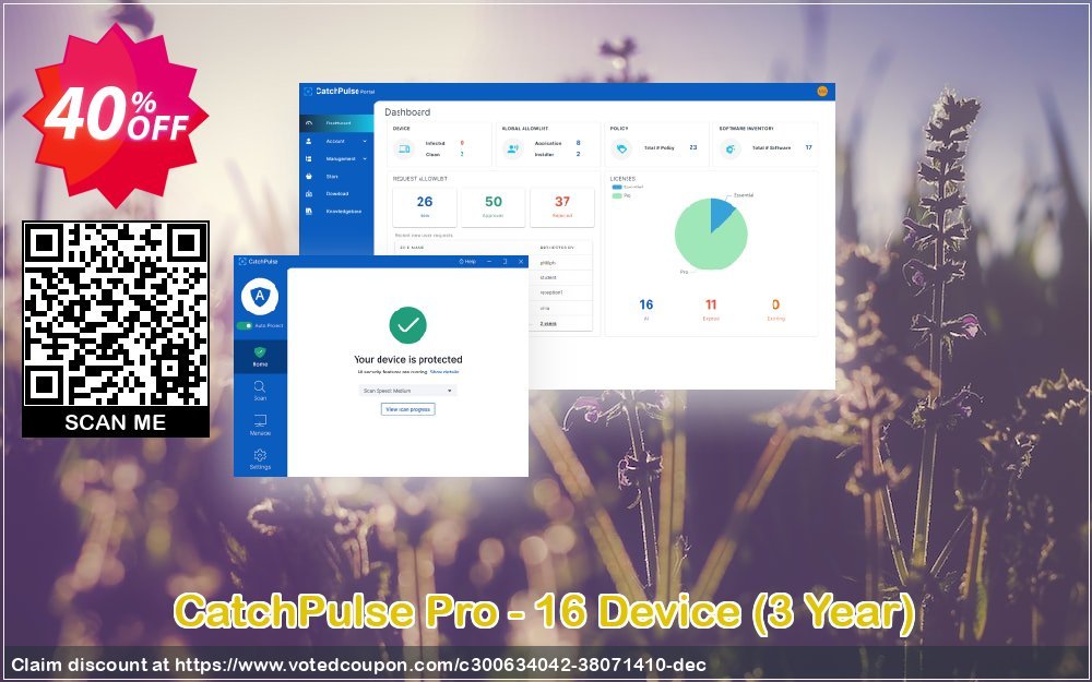 CatchPulse Pro - 16 Device, 3 Year  Coupon Code May 2024, 40% OFF - VotedCoupon