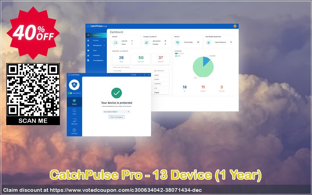 CatchPulse Pro - 13 Device, Yearly  Coupon Code May 2024, 40% OFF - VotedCoupon