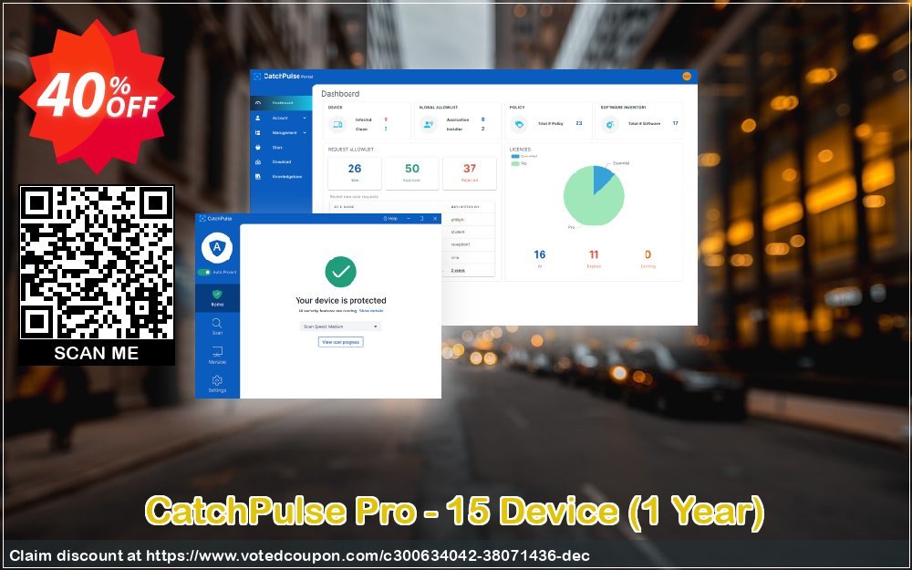 CatchPulse Pro - 15 Device, Yearly  Coupon Code Apr 2024, 40% OFF - VotedCoupon