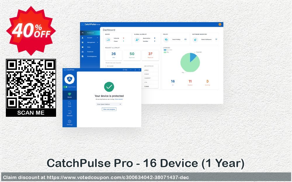 CatchPulse Pro - 16 Device, Yearly  Coupon, discount CatchPulse Pro - 16 Device (1 Year) Staggering discount code 2023. Promotion: Staggering discount code of CatchPulse Pro - 16 Device (1 Year) 2023