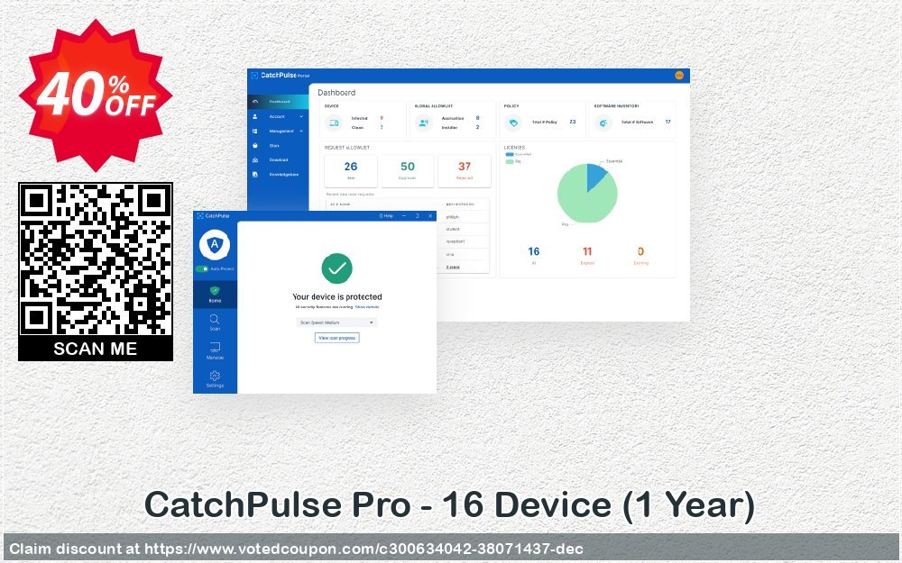 CatchPulse Pro - 16 Device, Yearly  Coupon, discount CatchPulse Pro - 16 Device (1 Year) Staggering discount code 2024. Promotion: Staggering discount code of CatchPulse Pro - 16 Device (1 Year) 2024