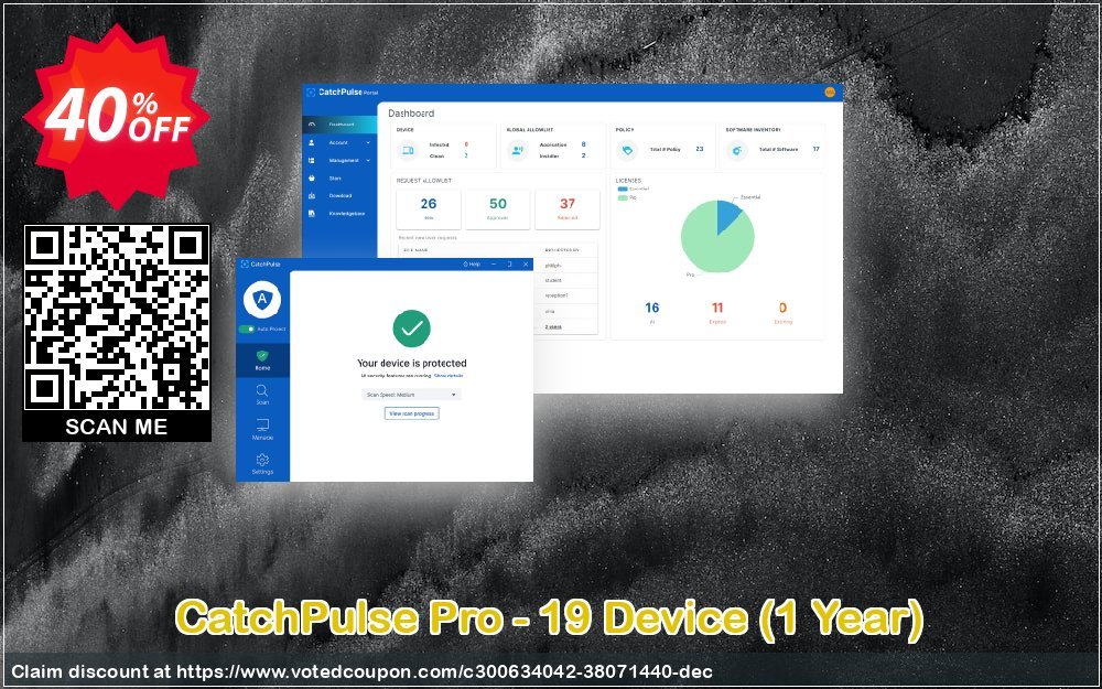 CatchPulse Pro - 19 Device, Yearly  Coupon Code Apr 2024, 40% OFF - VotedCoupon