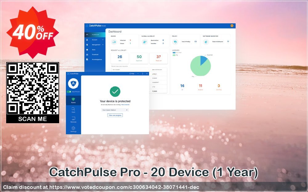 CatchPulse Pro - 20 Device, Yearly  Coupon, discount CatchPulse Pro - 20 Device (1 Year) Formidable sales code 2023. Promotion: Formidable sales code of CatchPulse Pro - 20 Device (1 Year) 2023