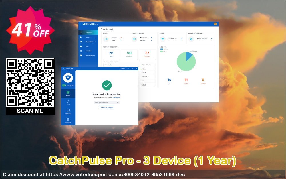 CatchPulse Pro - 3 Device, Yearly  Coupon Code May 2024, 41% OFF - VotedCoupon