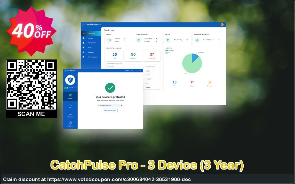 CatchPulse Pro - 3 Device, 3 Year  Coupon, discount CatchPulse Pro - 3 Device (3 Year) Stunning discount code 2023. Promotion: Stunning discount code of CatchPulse Pro - 3 Device (3 Year) 2023