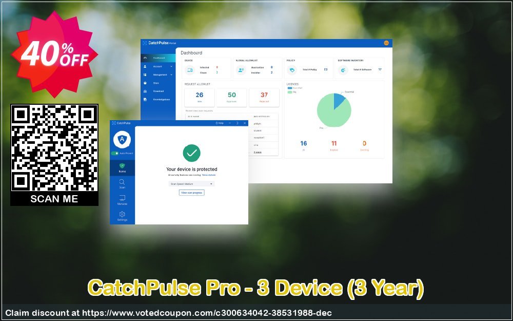 CatchPulse Pro - 3 Device, 3 Year  Coupon, discount CatchPulse Pro - 3 Device (3 Year) Stunning discount code 2024. Promotion: Stunning discount code of CatchPulse Pro - 3 Device (3 Year) 2024