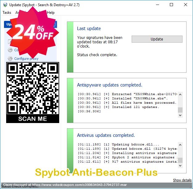 Spybot Anti-Beacon Plus Coupon Code May 2024, 24% OFF - VotedCoupon