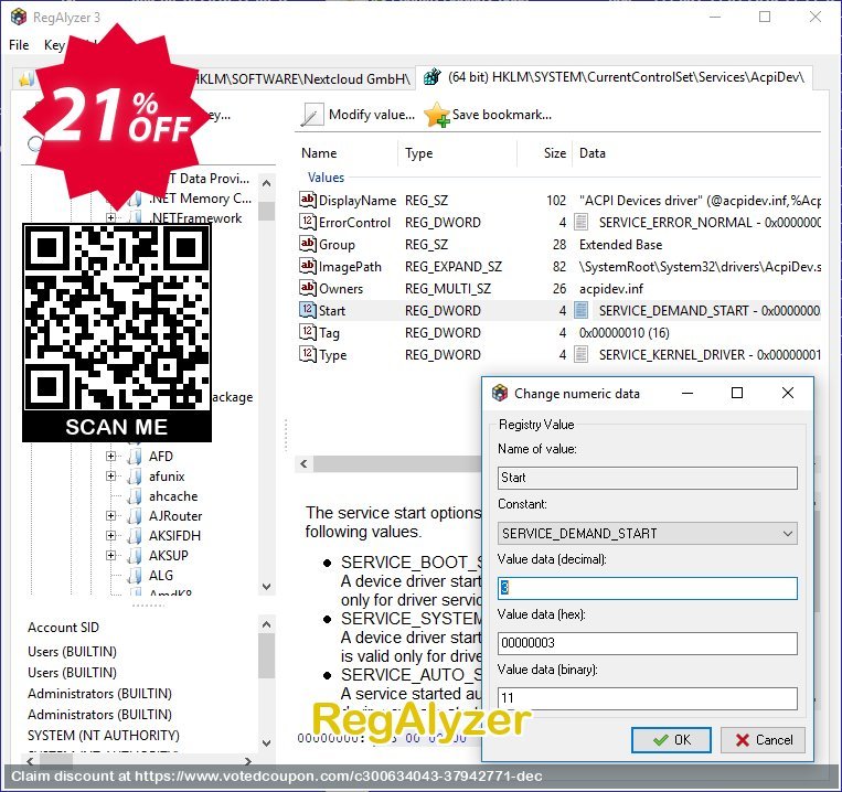 RegAlyzer Coupon, discount RegAlyzer Stunning sales code 2023. Promotion: Stunning sales code of RegAlyzer 2023