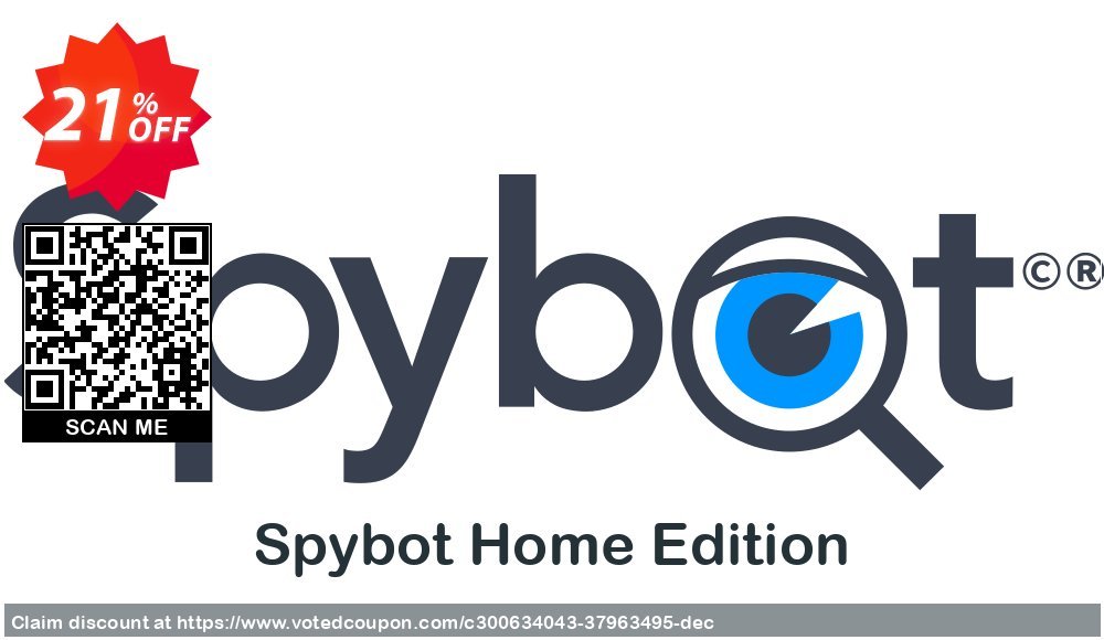 Spybot Home Edition Coupon, discount Spybot Home Edition Staggering promo code 2023. Promotion: Staggering promo code of Spybot Home Edition 2023