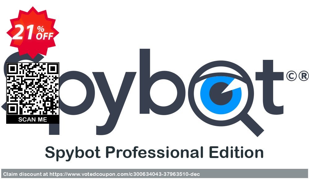 Spybot Professional Edition Coupon, discount Spybot Professional Edition Big discounts code 2023. Promotion: Big discounts code of Spybot Professional Edition 2023