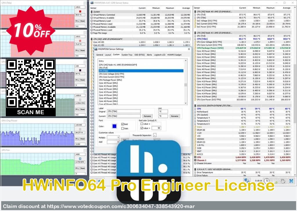 HWiNFO64 Pro Engineer Plan Coupon Code May 2024, 10% OFF - VotedCoupon