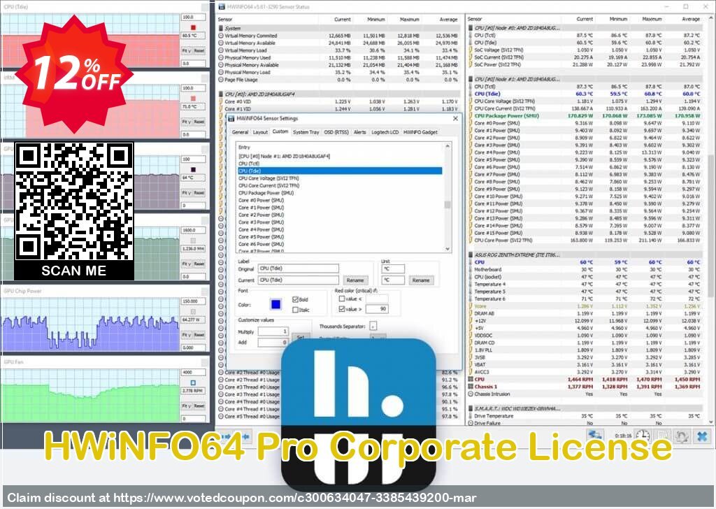 HWiNFO64 Pro Corporate Plan Coupon, discount HWiNFO64 Pro - Subscription Awful deals code 2024. Promotion: Awful deals code of HWiNFO64 Pro - Subscription 2024