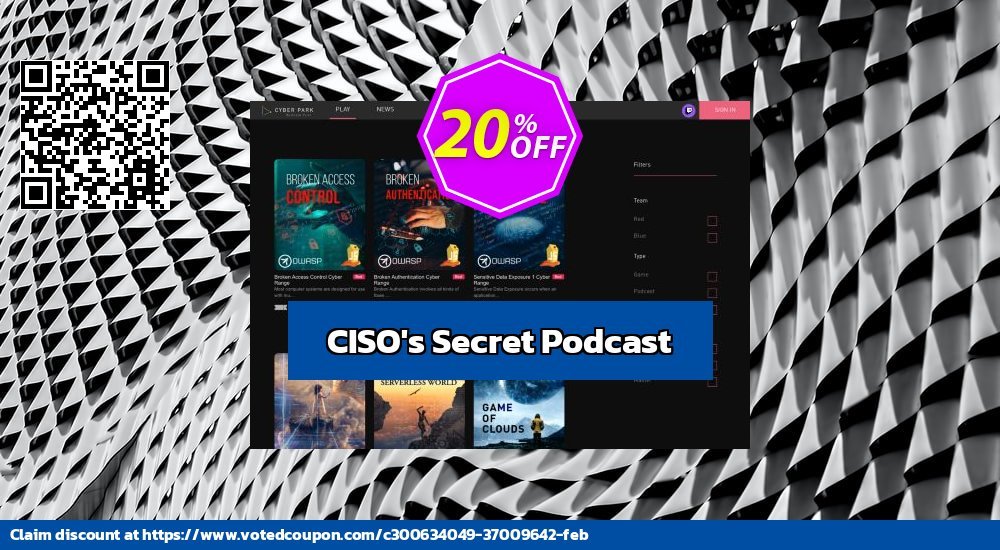 CISO's Secret Podcast Coupon, discount CISO's Secret Podcast Fearsome deals code 2024. Promotion: Fearsome deals code of CISO's Secret Podcast 2024