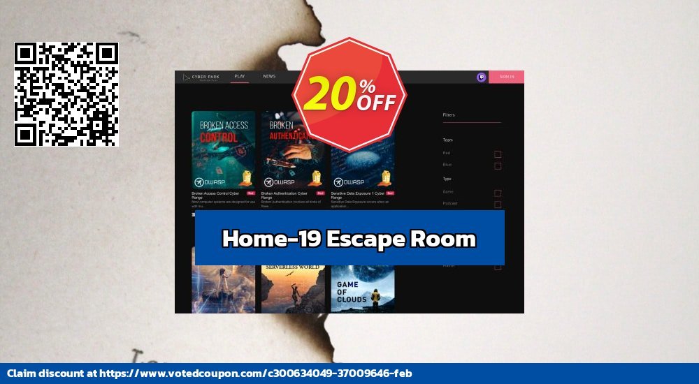 Home-19 Escape Room Coupon Code Apr 2024, 28% OFF - VotedCoupon